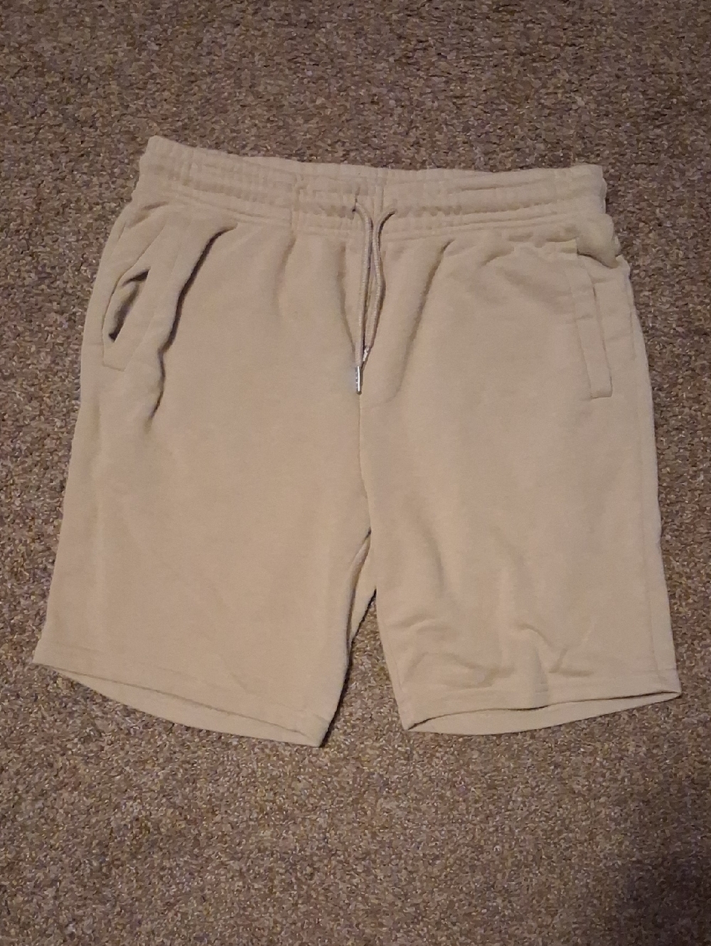 Forever 21 Men's Beige Drawstring Athletic Shorts